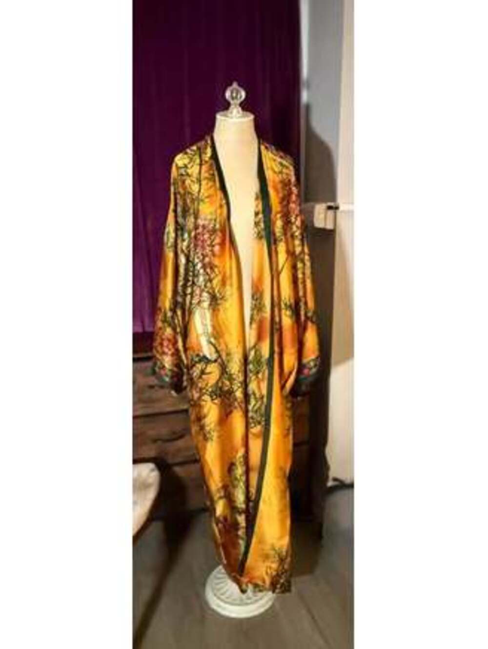 Beautiful persimmon kimono,duster $20 New! One Size